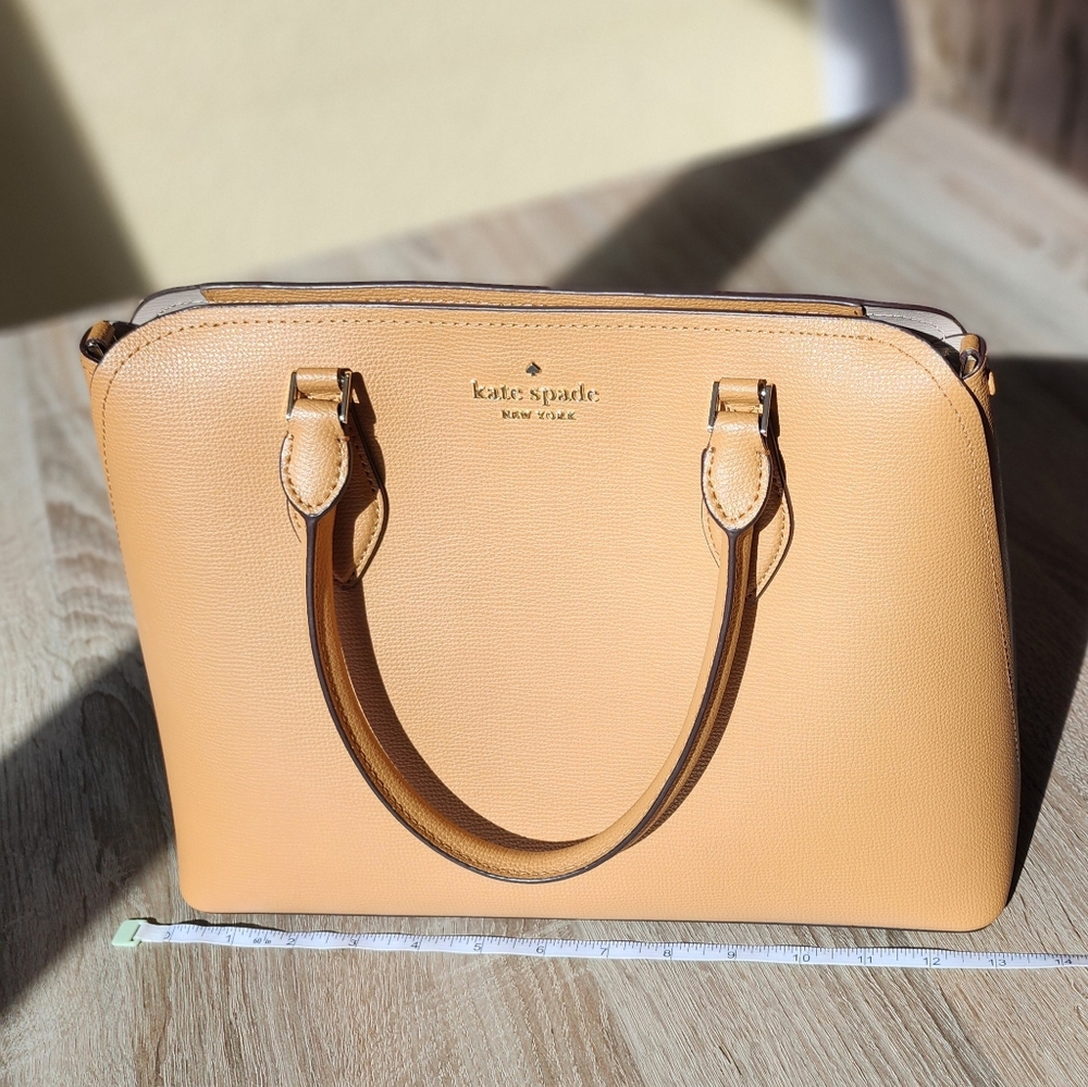 Kate Spade Darcy Large Satchel Classic Saddle Color - Picture 8 of 10